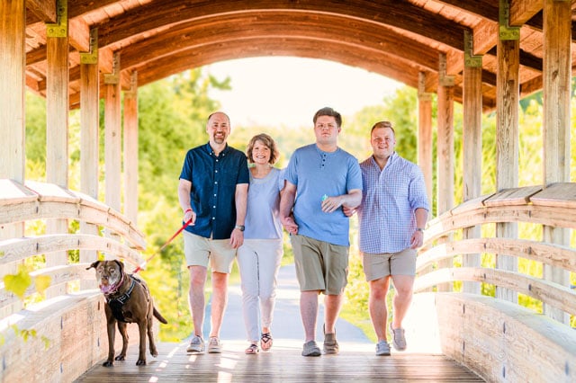 Ryan C. Atwell with his family